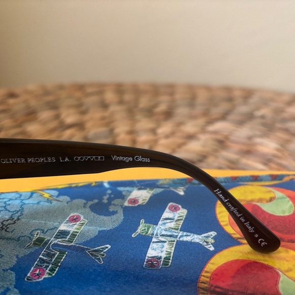 OLIVER PEOPLES Dark Brown EXTON Oval Frames SUNGLASSES - Handmade ITALY DESIGNER main image 10